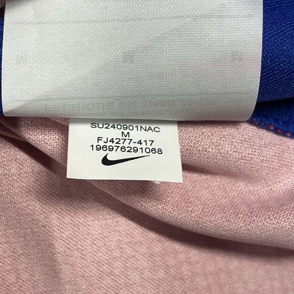 Team USA Soccer Jersey Mens Medium Blue Nike USMNT Match Away Kit 2024 - Picture 8 of 10